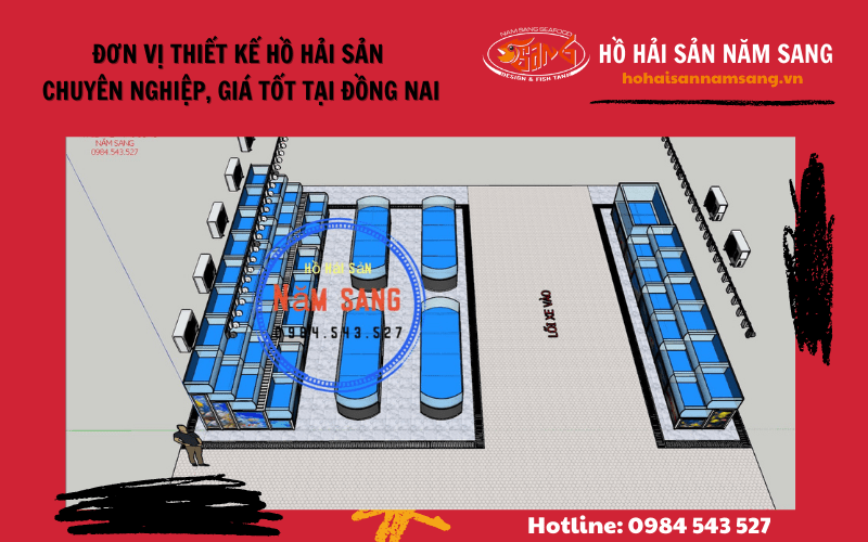 Thiết kế hồ hải sản