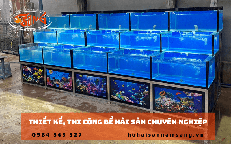 thi công bể hải sản