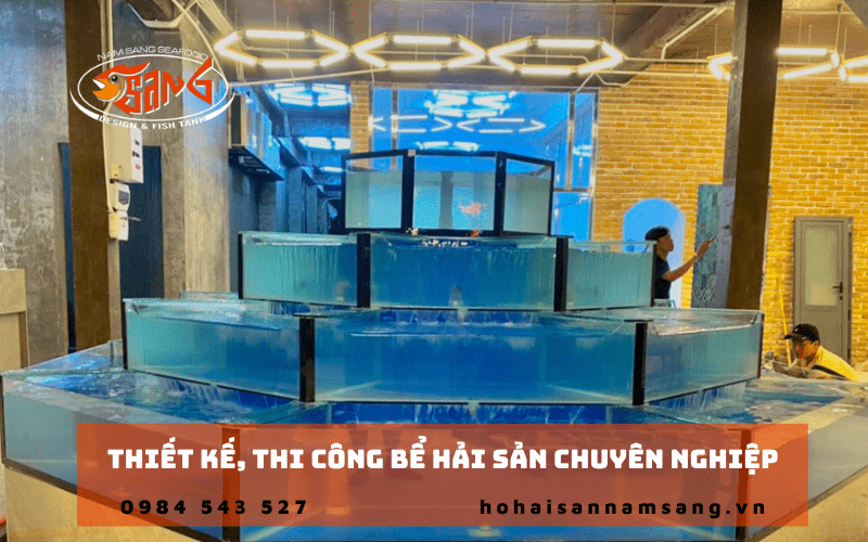 thi công bể hải sản