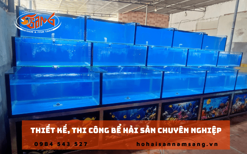 thi công bể hải sản