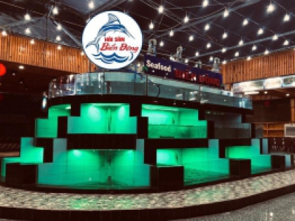 Thiết kế Hồ Hải Sản NHÀ HÀNG BIỂN ĐÔNG