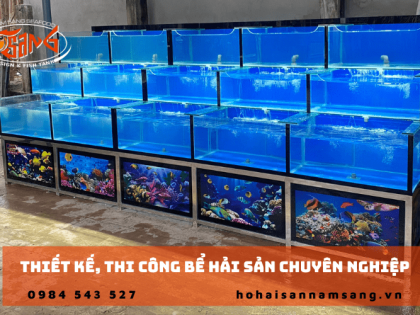 Thiết kế, thi công bể hải sản chuyên nghiệp, giá cạnh tranh