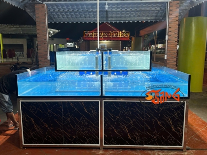 THI CÔNG HỒ HẢI SẢN CHO NHÀ HÀNG CHỊ PHƯỢNG | HỒ TRÀM