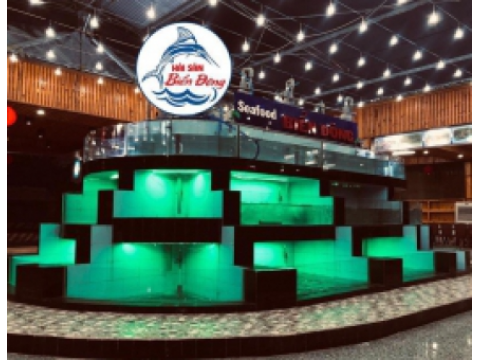 Thi công hồ hải sản - Nhà hàng hải sản Biển Đông