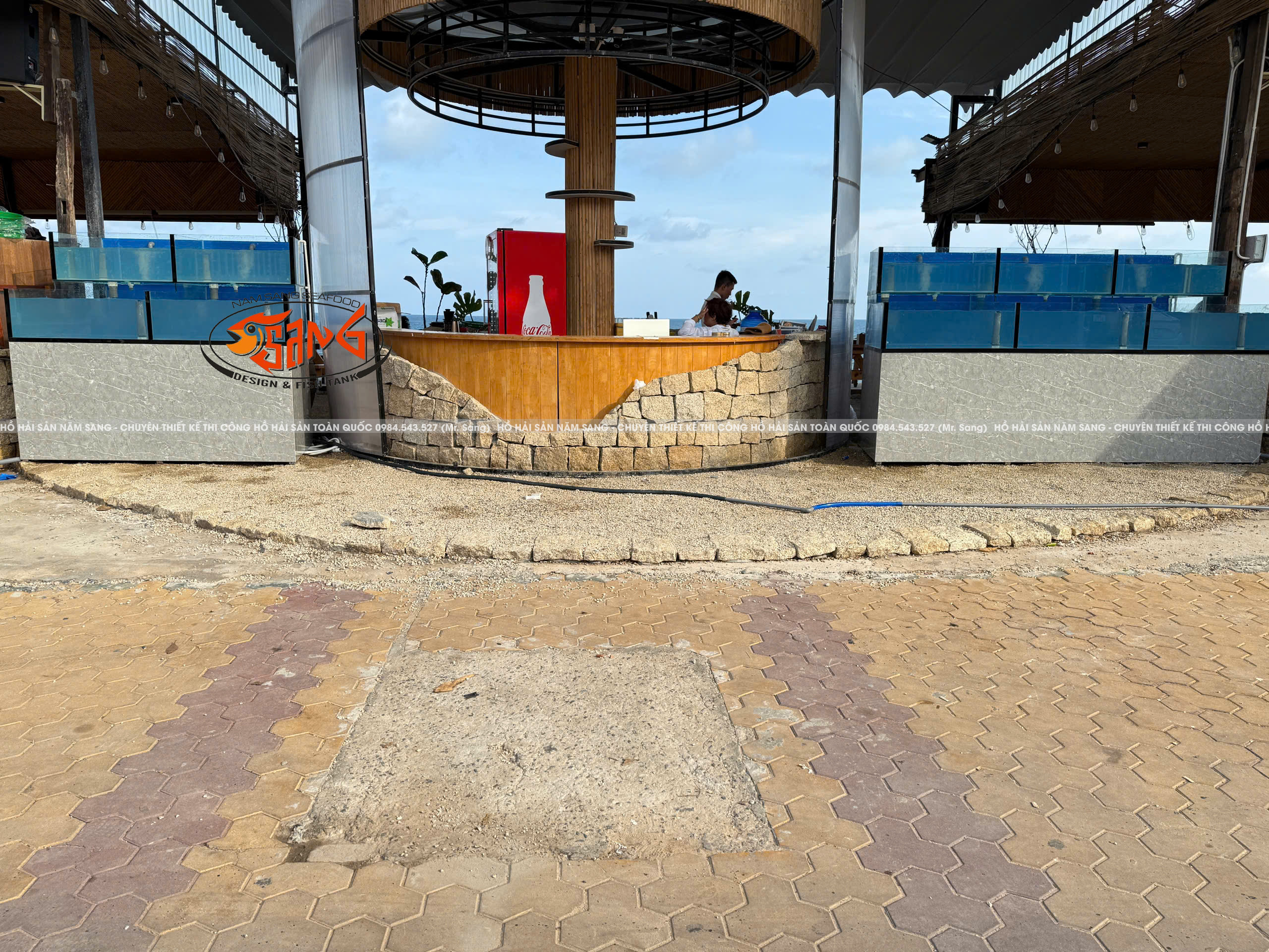 thi công hồ hải sản ở phan thiết