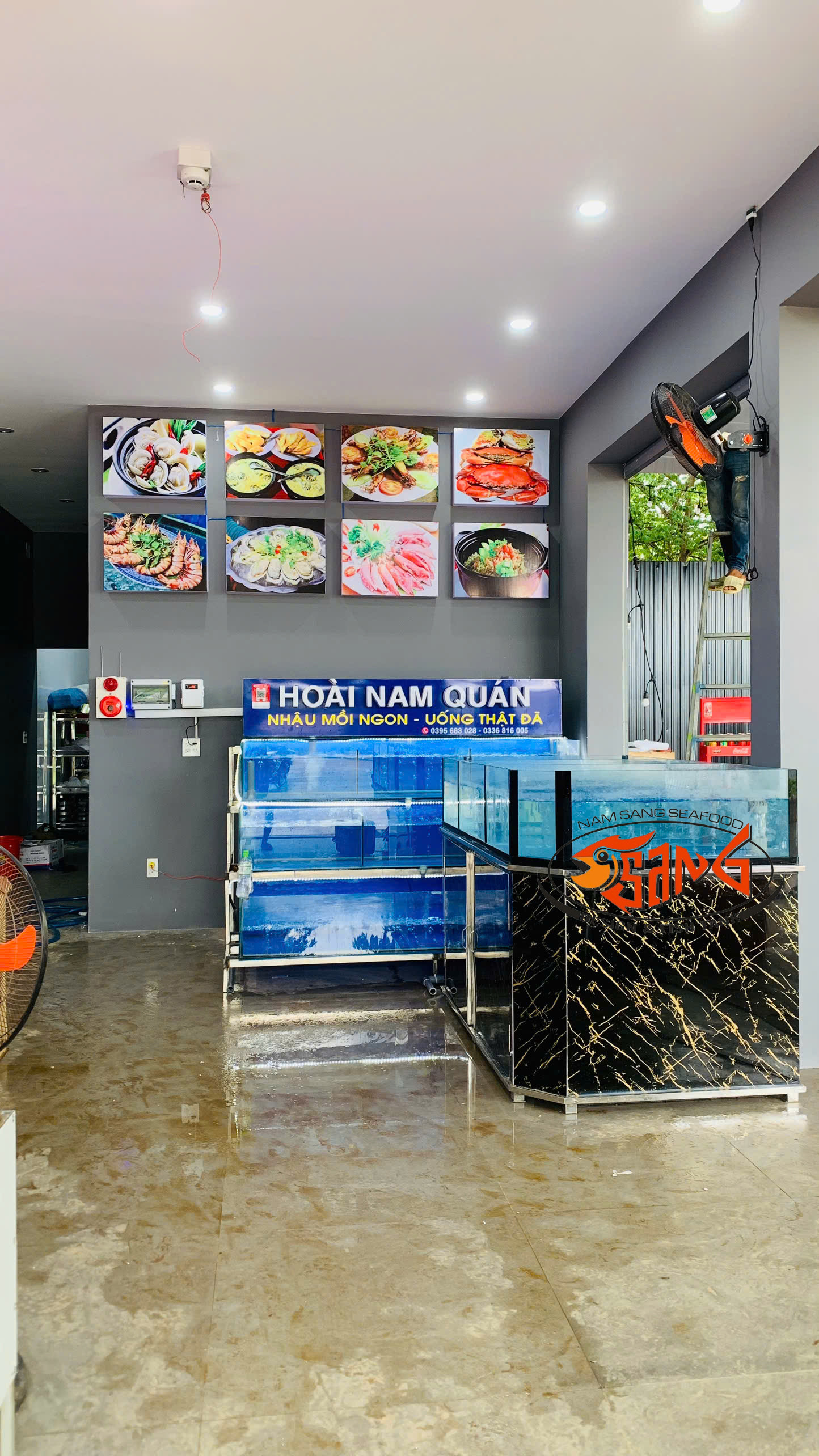 đơn vị thi công bể hải sản giá cả cạnh tranh