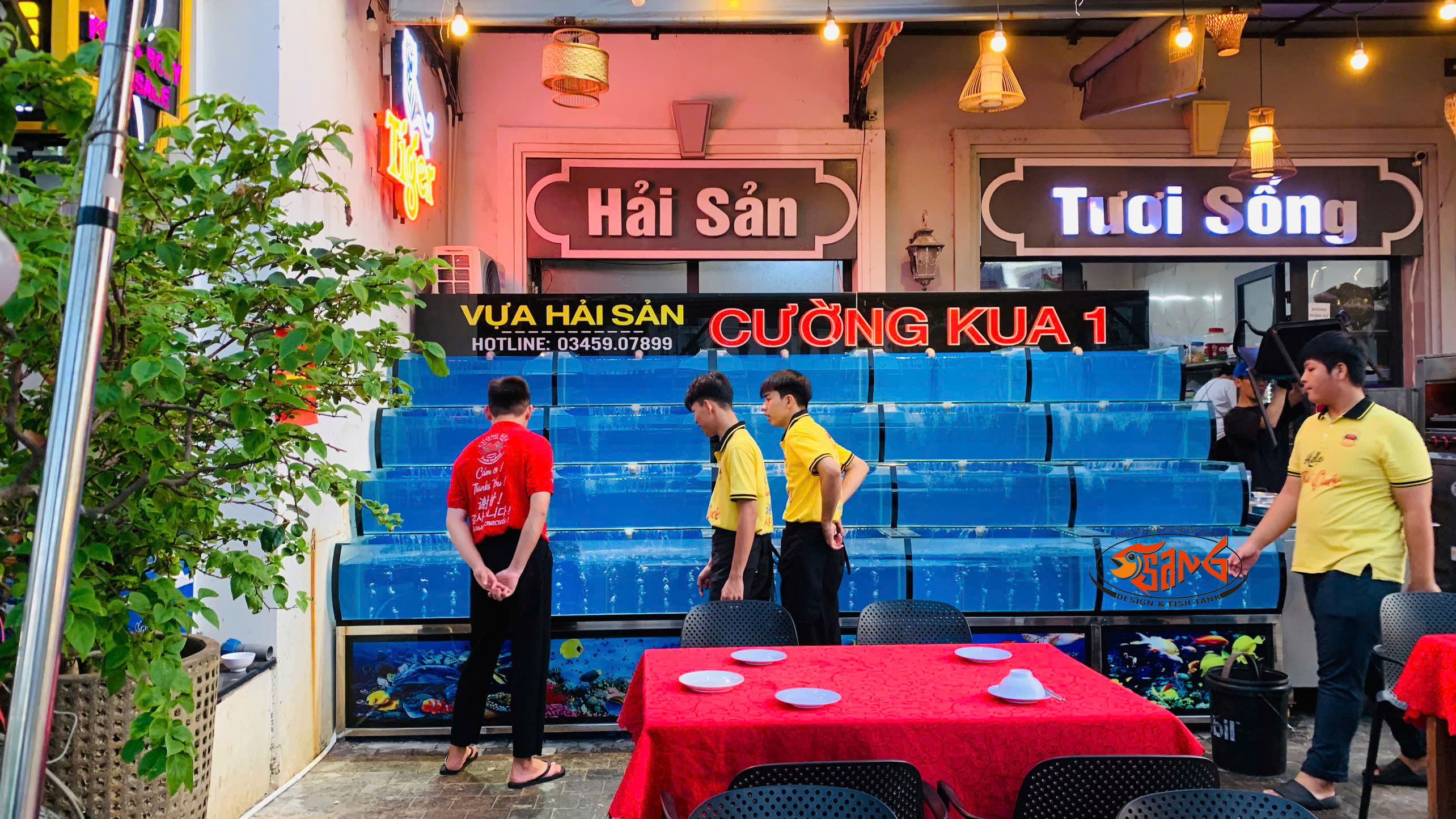 đơn vị năm sang chuyên làm hồ hải sản, bể hải sản giá cả cạnh tranh