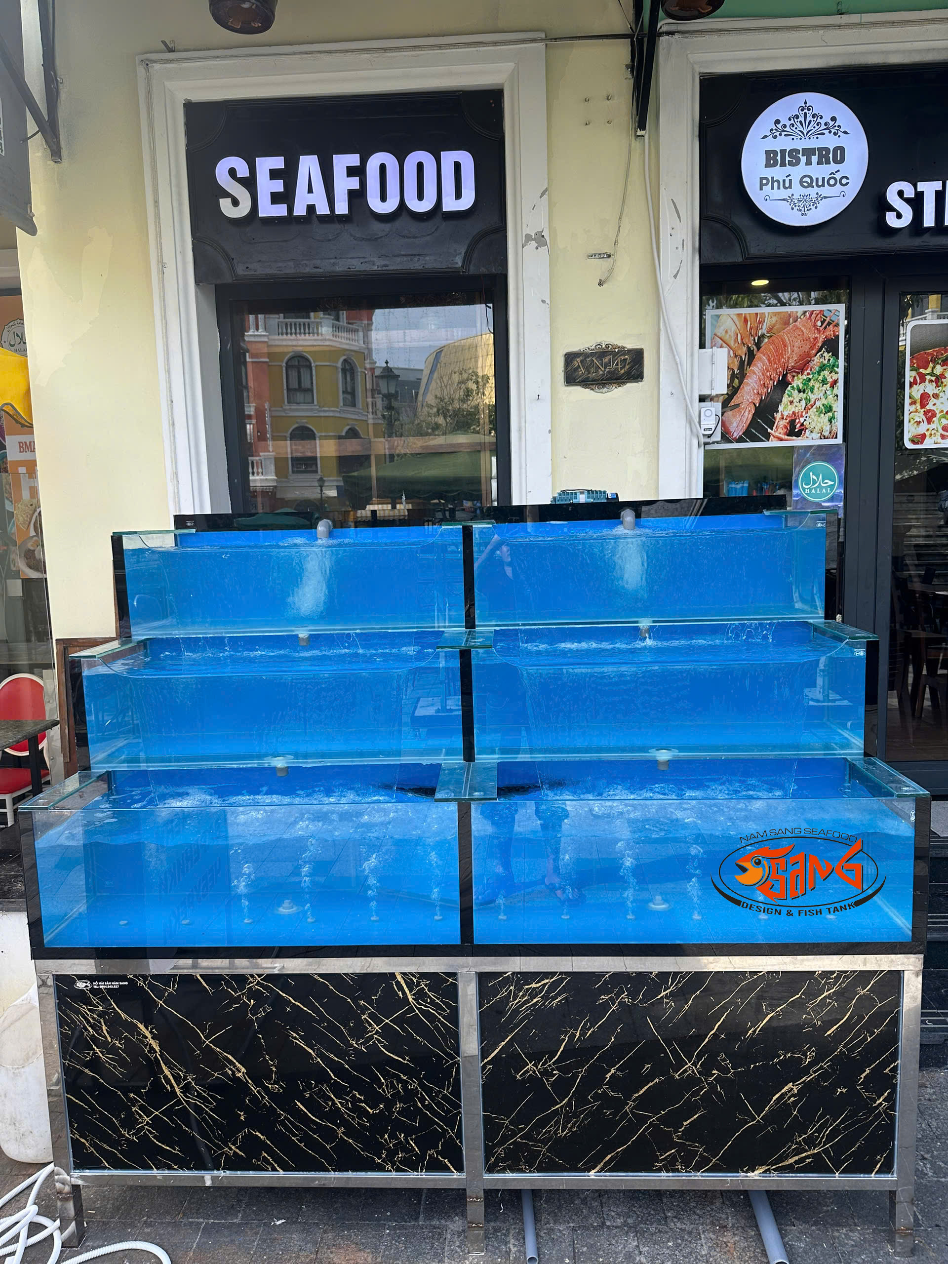 thi công bể hải sản phú quốc 