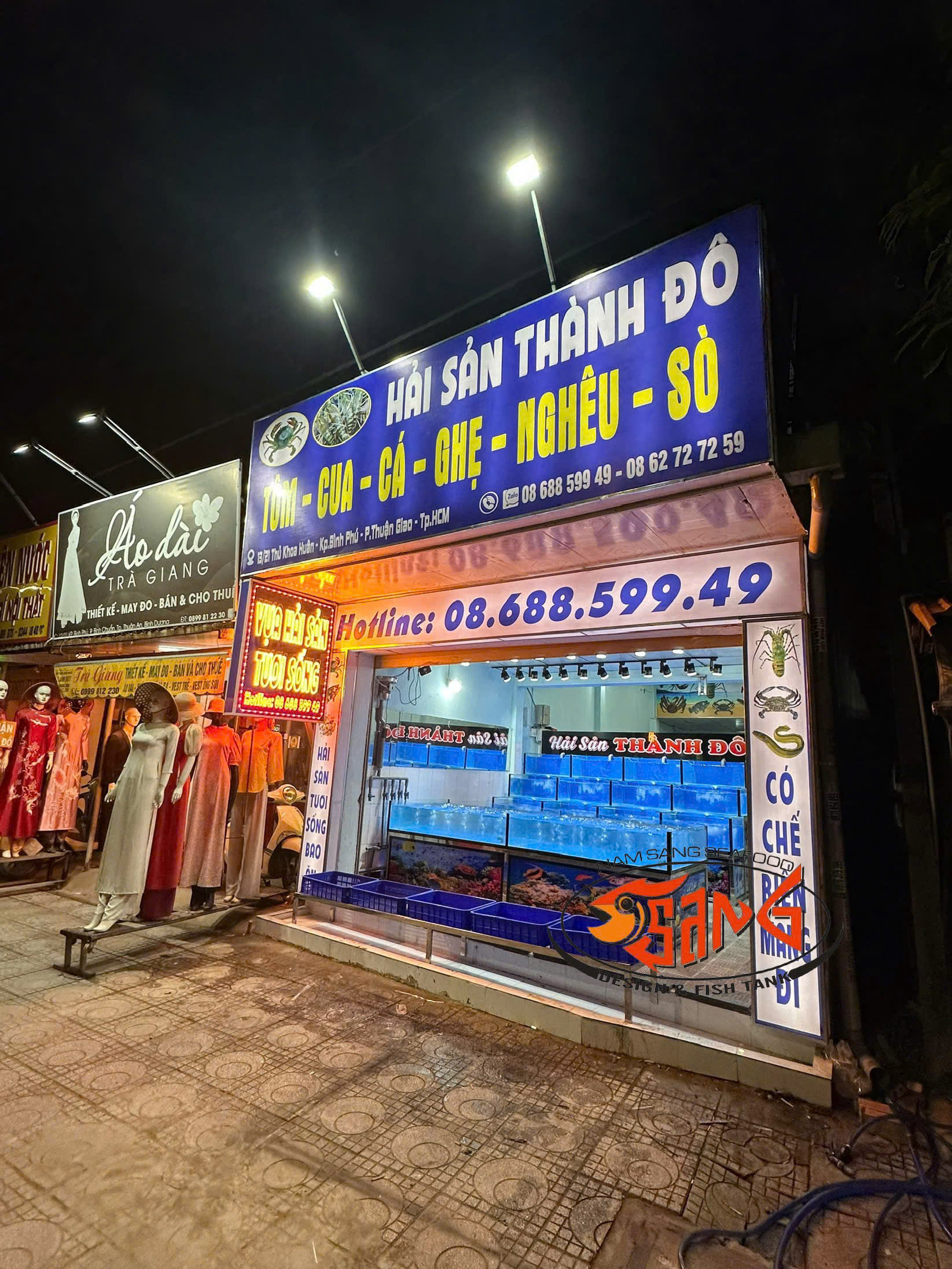 năm sang chuyên thi công hồ hải sản 