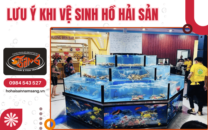 vệ sinh hồ hải sản