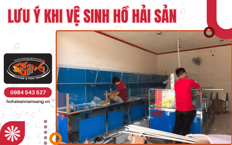 vệ sinh hồ hải sản