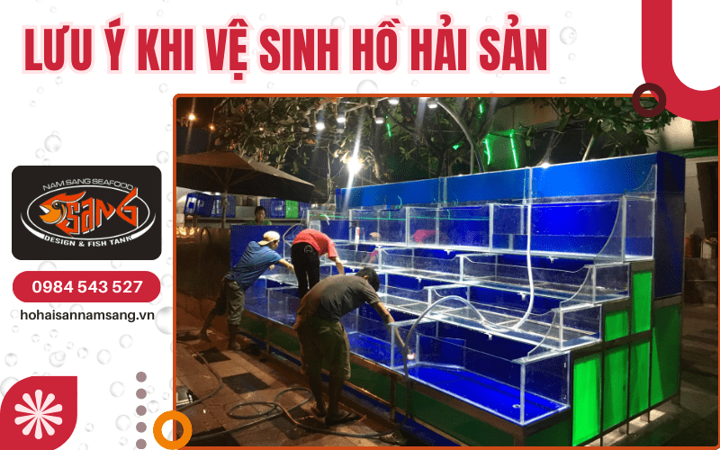 vệ sinh hồ hải sản