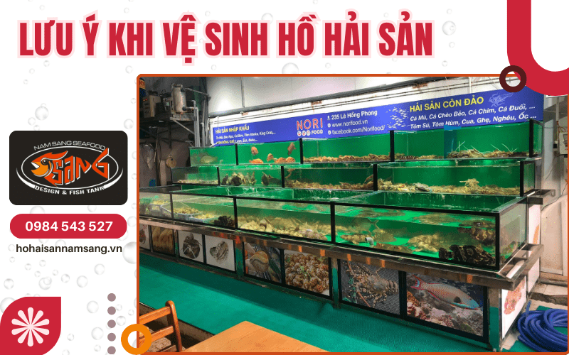 vệ sinh hồ hải sản