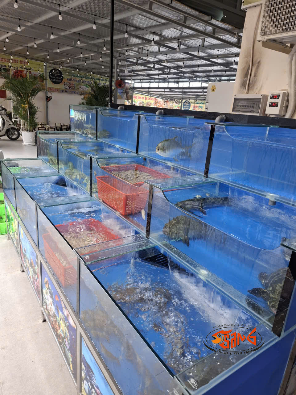 nhà hàng quán ăn có hồ hải sản